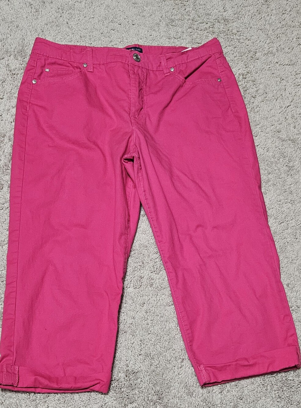 Women’s Hot Pink Capri Pants - Classic Cotton Blend